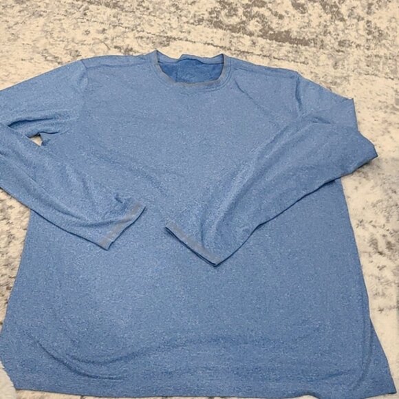 Lululemon long sleeve heathered blue metal vent - Picture 3 of 7